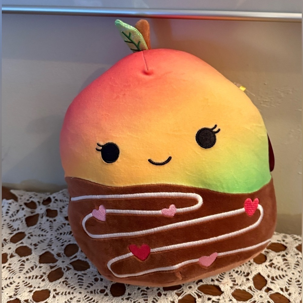 Ximena Squishmallow Chocolate Covered Colorful Plush Stuffy Pillow NEW mango